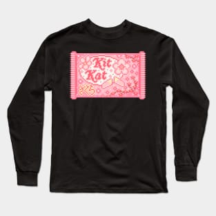 Kit Kat Pixel Art Long Sleeve T-Shirt